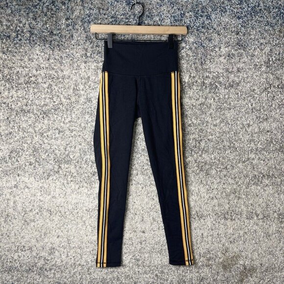 Aritzia Pants - Aritzia TNA Black High Rise Side Stripe Full Length Leggings Size XS